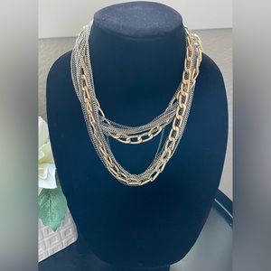 Gold And Silver Necklace